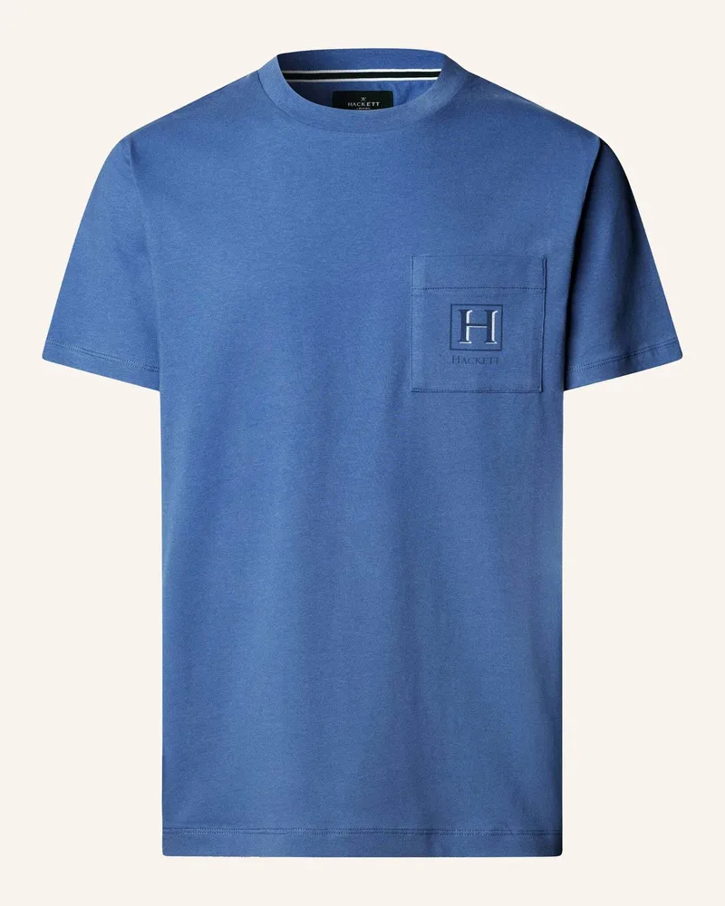 Hackett T-Shirt Heritage H Pocket Tee blau Blau