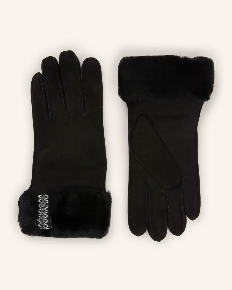 UGG Handschuhe Sheepskin Uggbraid Mit Touchscreen-Funktion schwarz Schwarz