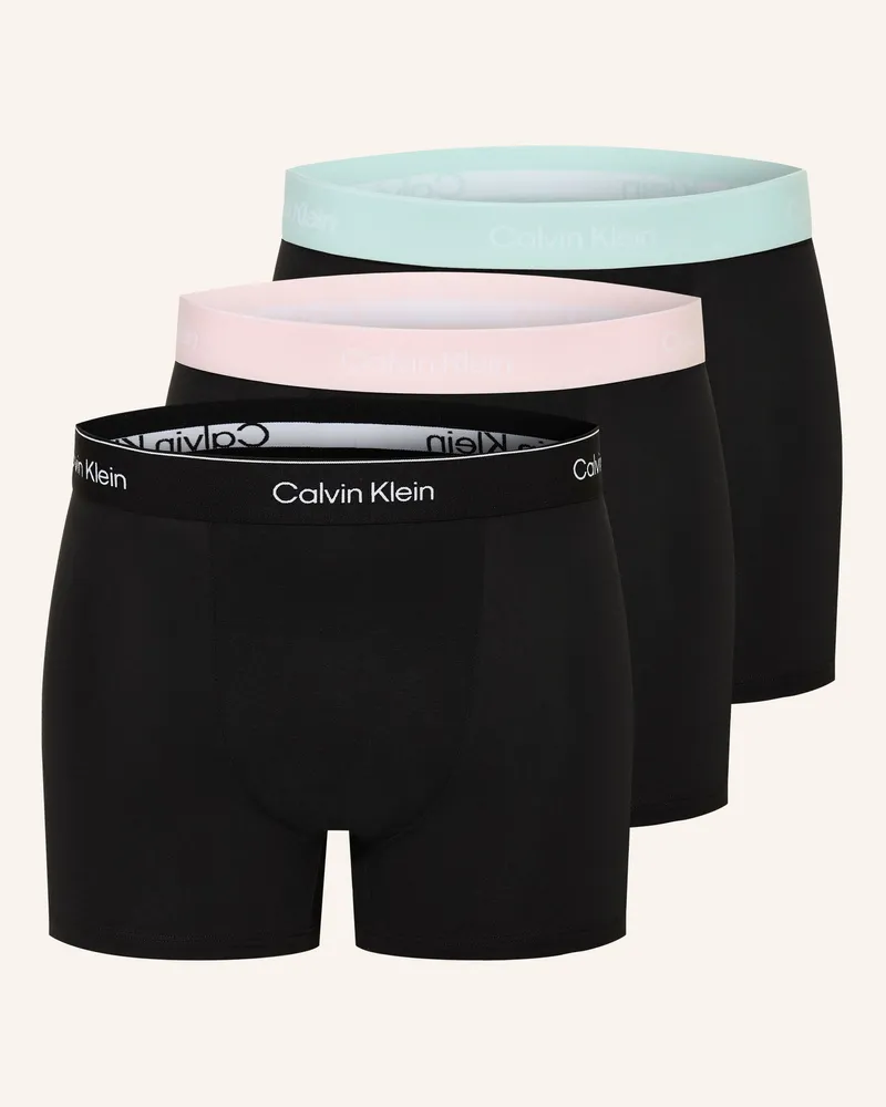 Calvin Klein 3er-Pack Boxershorts Icon Cotton Relaxed Fit schwarz Schwarz