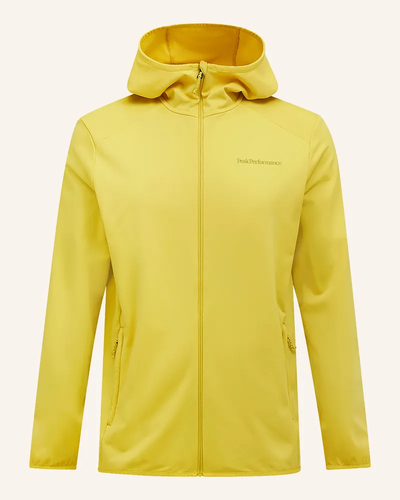 Peak Performance Midlayer-Jacke Light Zip Hood gelb Gelb