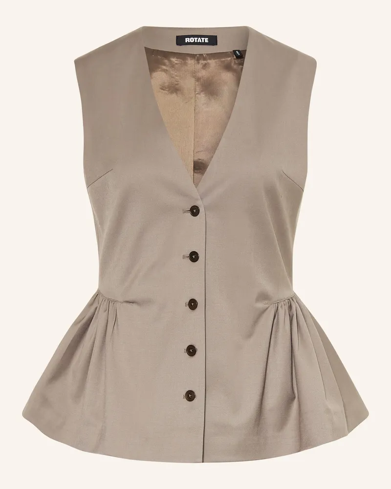 ROTATE Birger Christensen Blazerweste beige Taupe