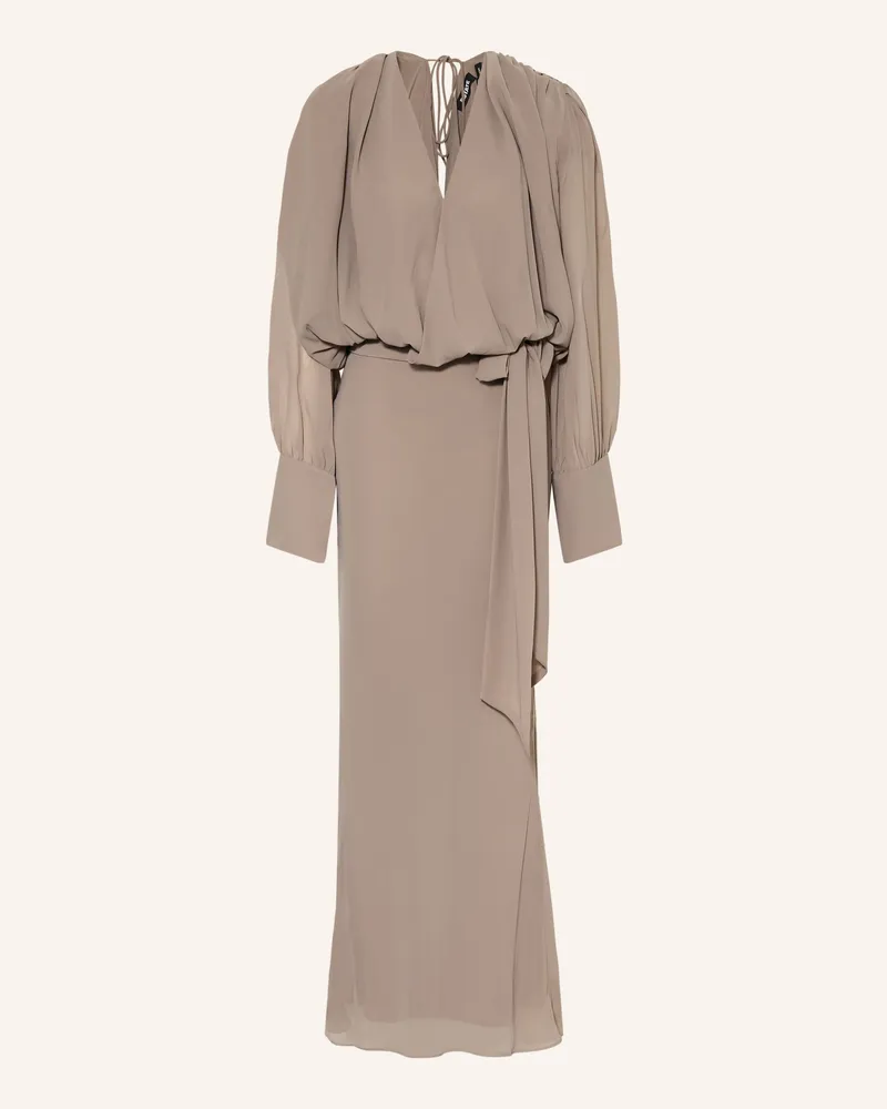 ROTATE Birger Christensen Abendkleid Taupe