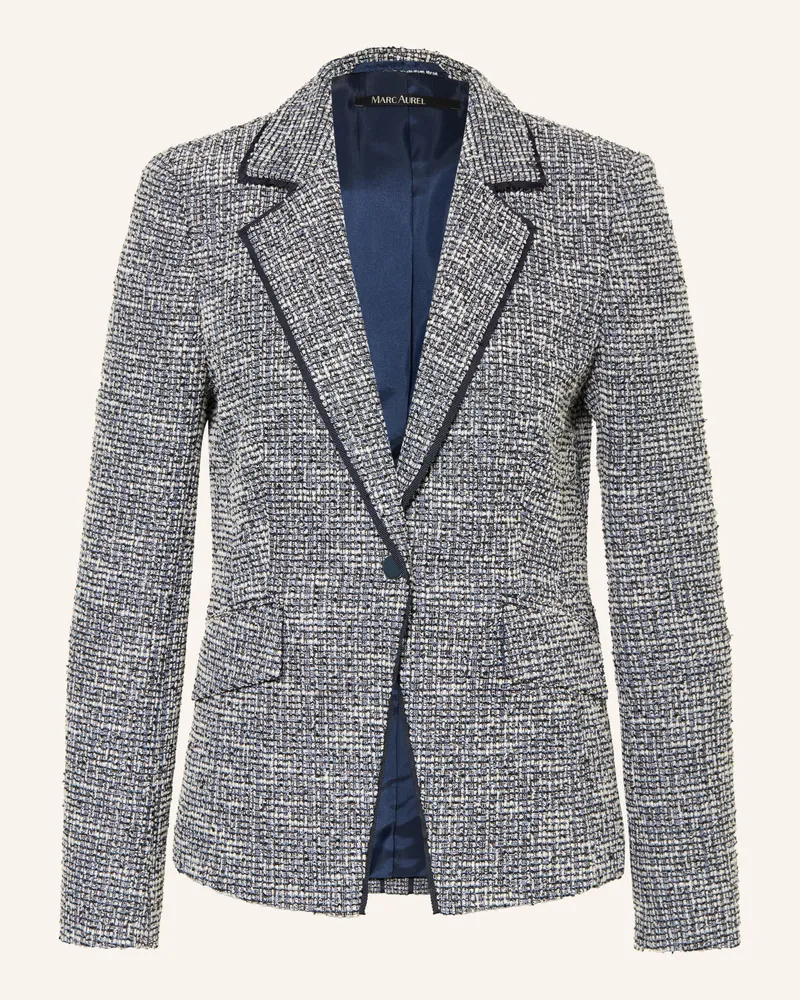 MARC AUREL Bouclé-Blazer Mit Glitzergarn blau Blau