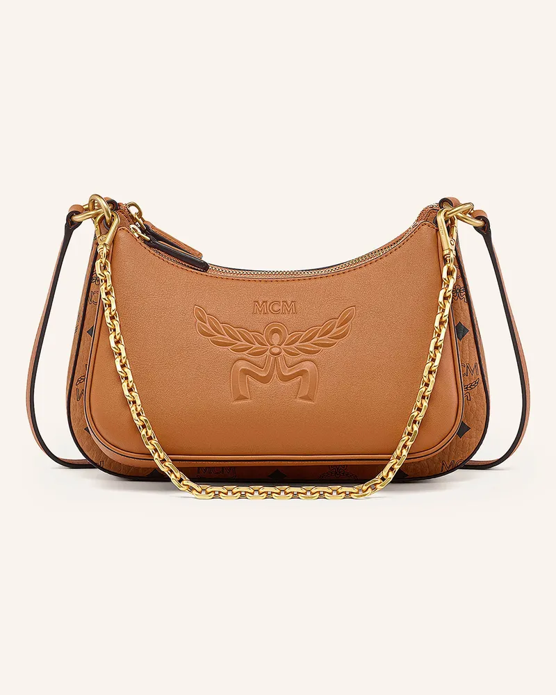 MCM 2er-Set Umhängetaschen Aren Vi Small braun Cognac