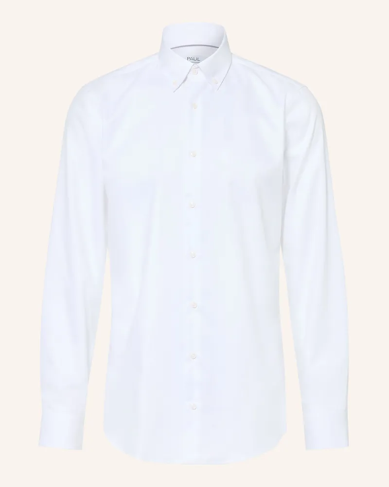 paul Hemd Shaped Fit weiss Weiss