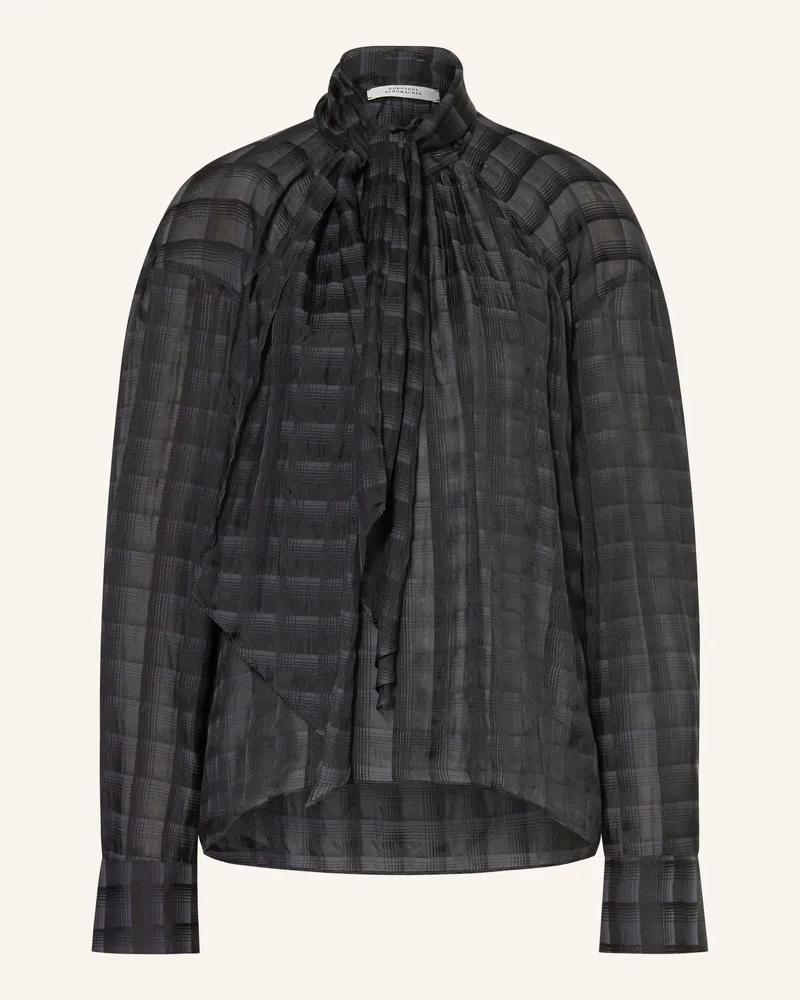 Dorothee Schumacher Schluppenbluse Mit Seide grau Schwarz