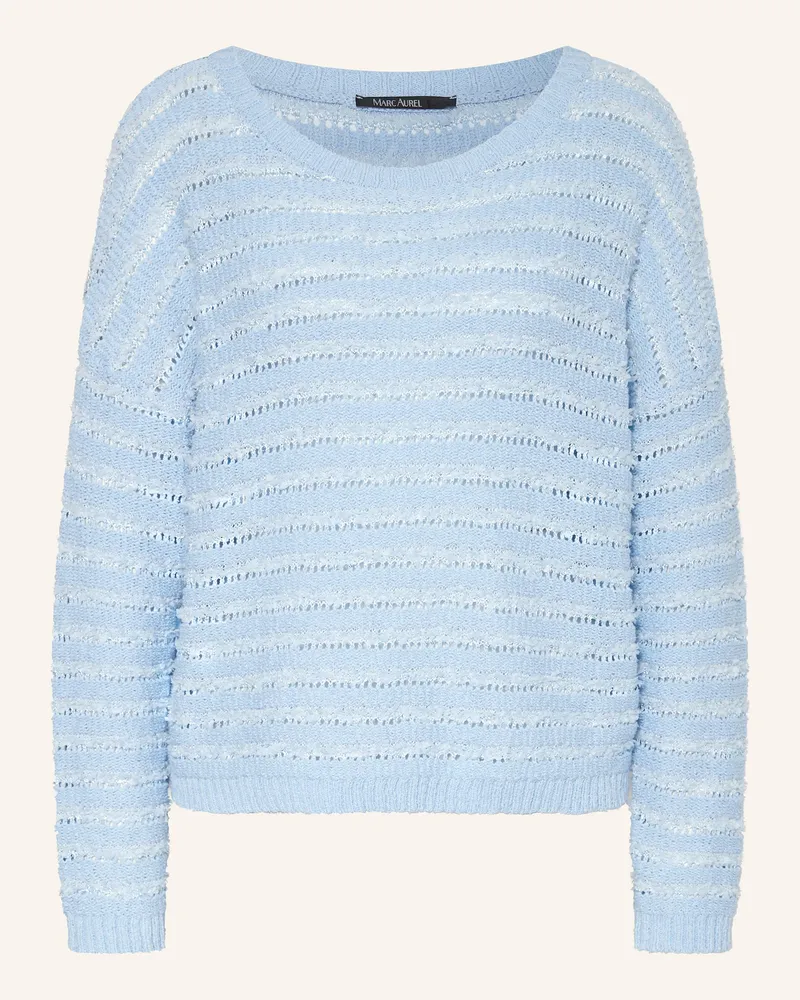MARC AUREL Pullover mit Pailletten Hellblau