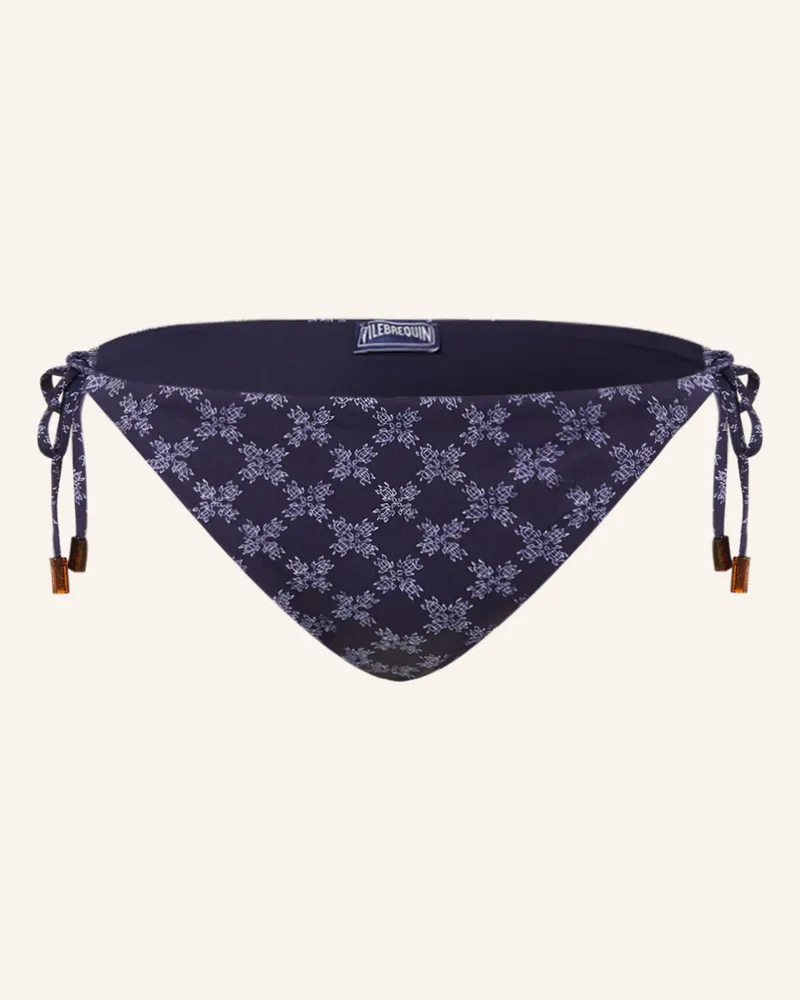 Vilebrequin Triangel-Bikini-Hose FLORE Dunkelblau