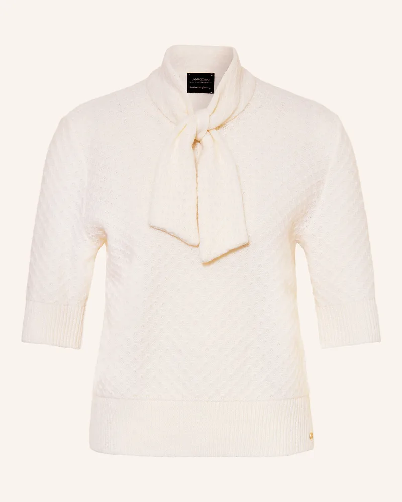 Marc Cain Strickshirt Mit Schluppe weiss 110