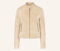 Lederjacke Mollison beige
