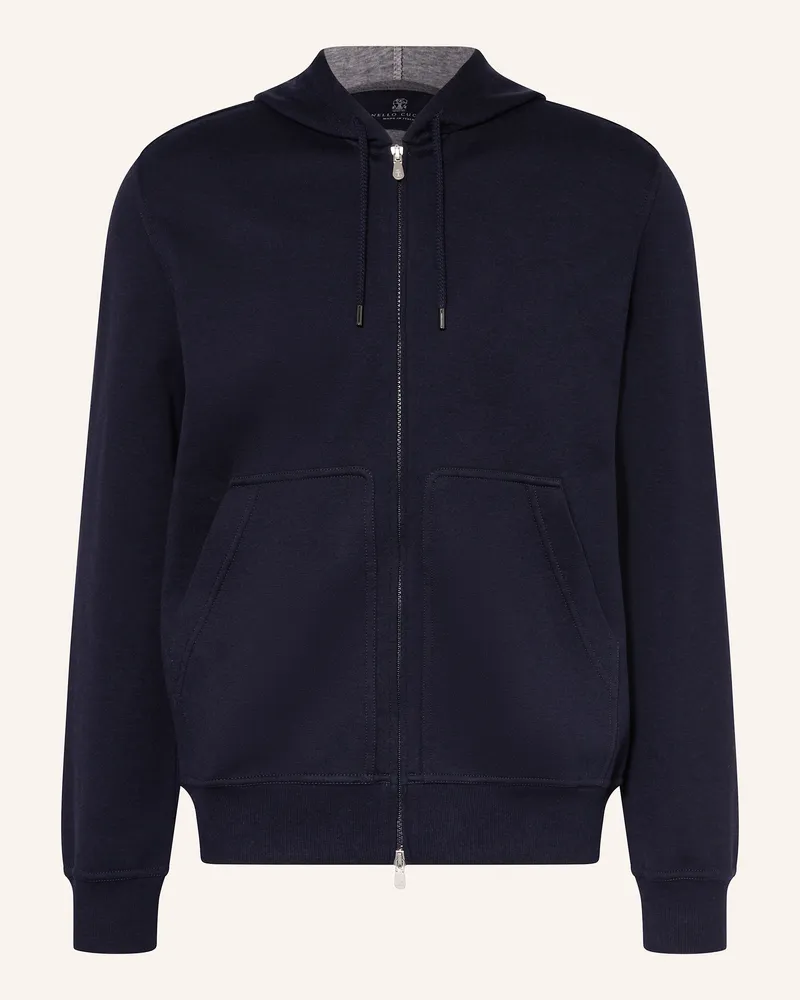 Brunello Cucinelli Sweatjacke Dunkelblau