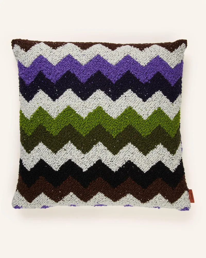 Missoni Home Dekokissen Riccio Mit Daunenfüllung grau Schwarz