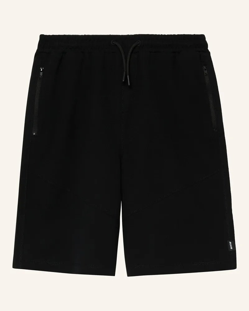 S.Oliver Sweatshorts schwarz Schwarz