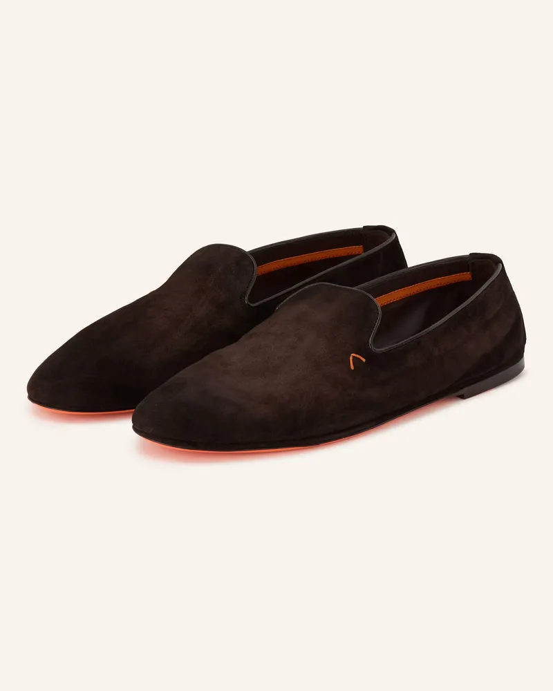 Santoni Slipper Charmin braun Dunkelbraun