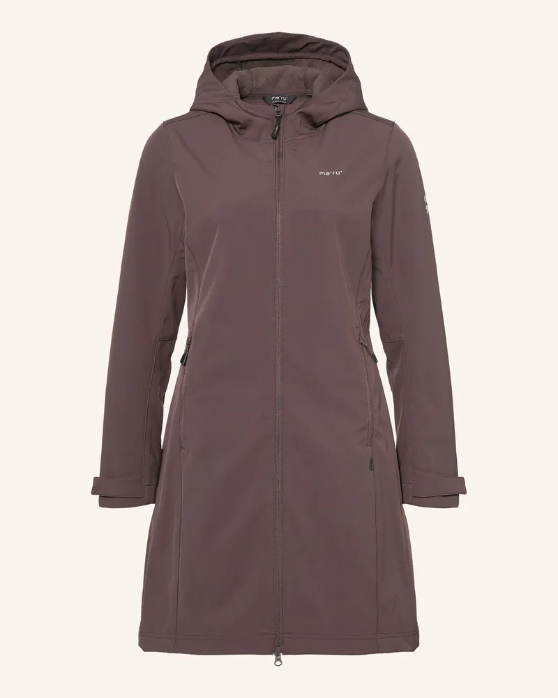 me°ru' Softshell-Mantel Bordeaux braun Dunkelbraun