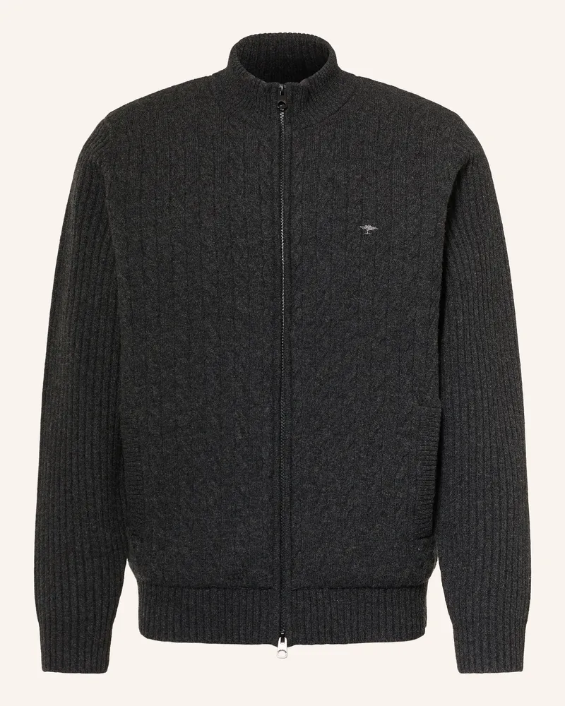 Fynch-Hatton Strickjacke grau Dunkelgrau