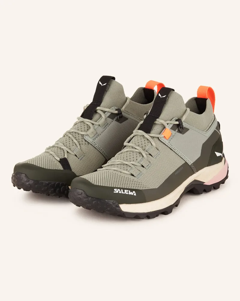 Salewa Wanderschuhe PUEZ KNIT POWERTEX Oliv