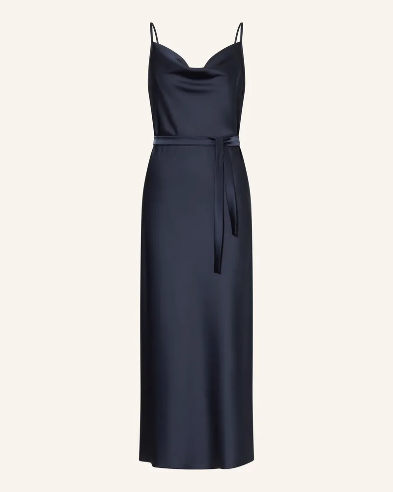 SEM PER LEI Satinkleid blau Dunkelblau