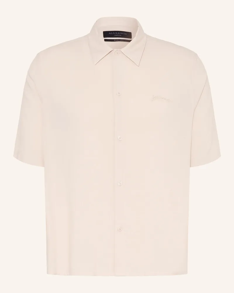 AllSaints Kurzarm-Hemd BARON Comfort Fit Beige