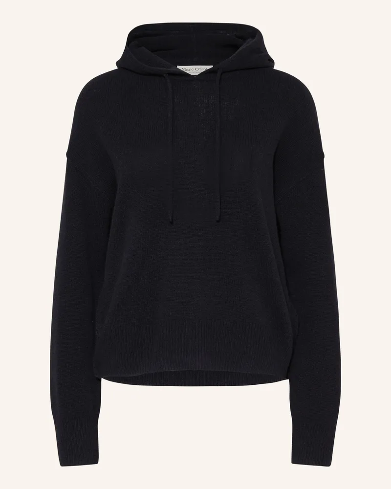 Marc O'Polo Strick-Hoodie blau Dunkelblau