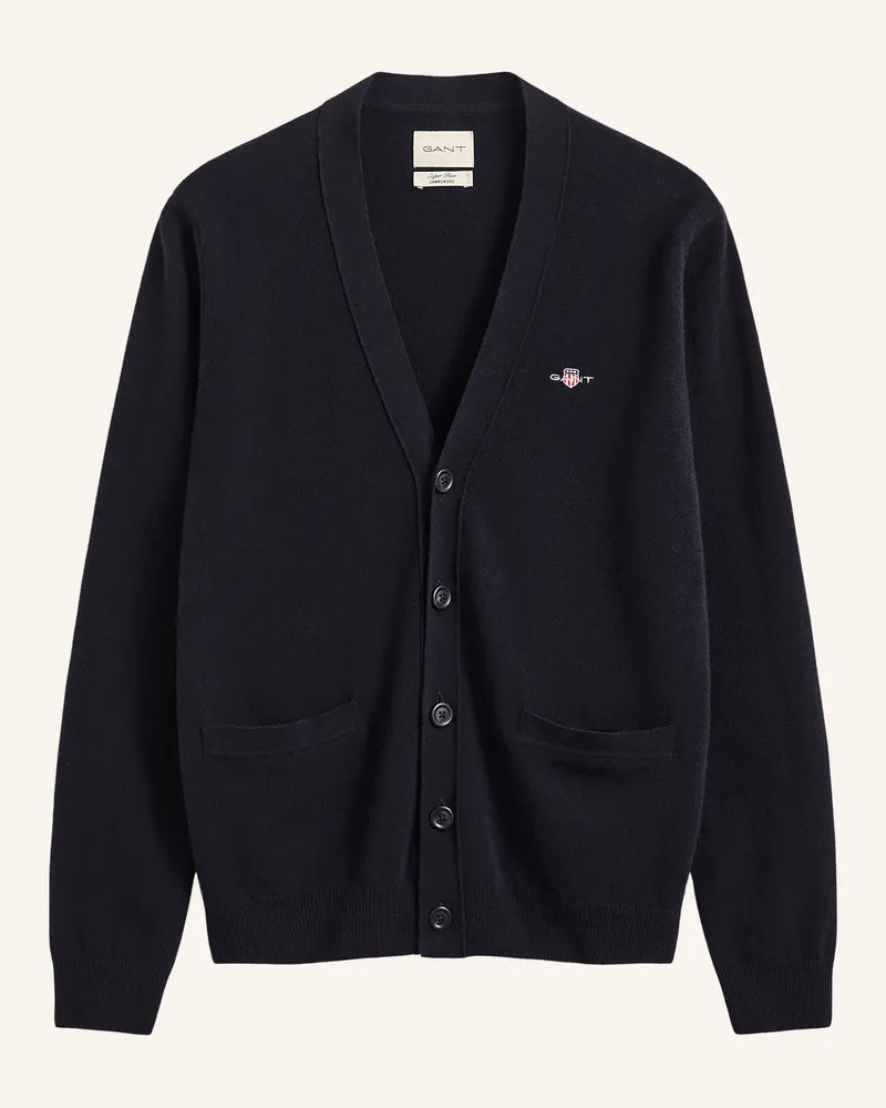 Gant Strickjacke blau Dunkelblau