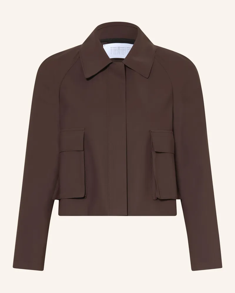 Harris Wharf London Jacke braun Dunkelbraun