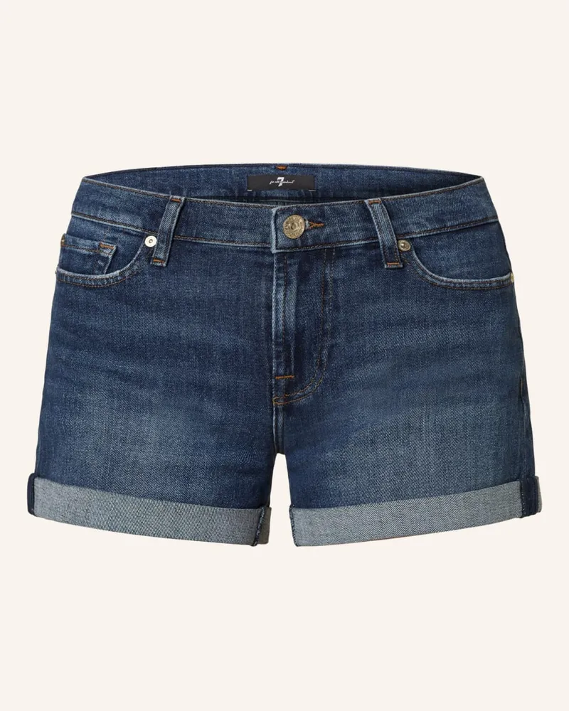 7 for all mankind Jeansshorts Blau