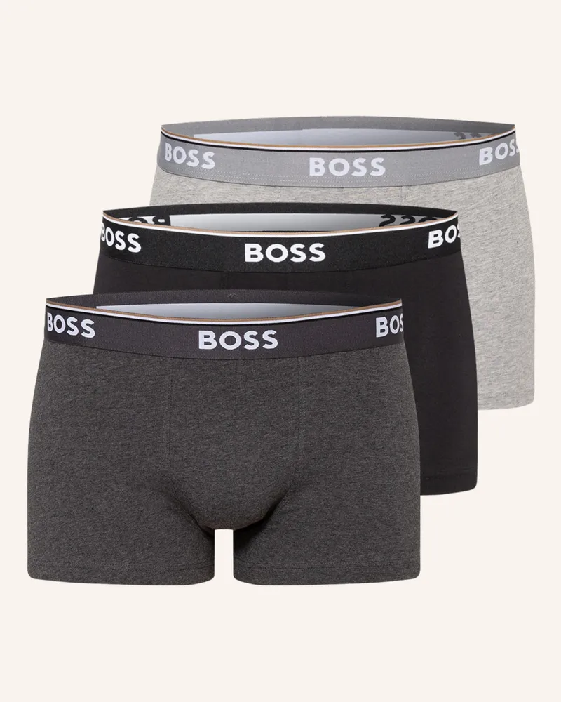 HUGO BOSS 3er-Pack Boxershorts POWER Schwarz