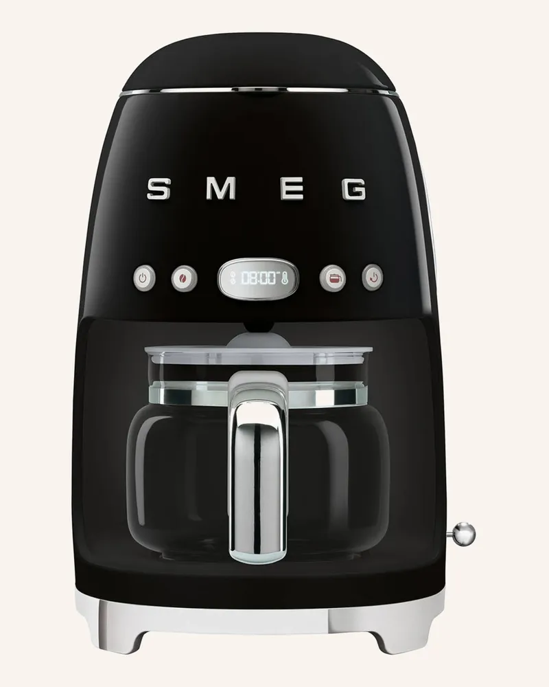 Smeg Filterkaffeemaschine dcf02 schwarz Schwarz