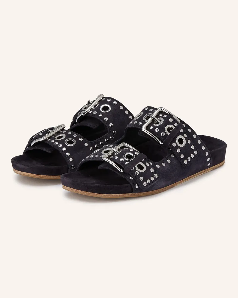 Kennel & Schmenger Pantoletten Love Mit Nieten blau Dunkelblau