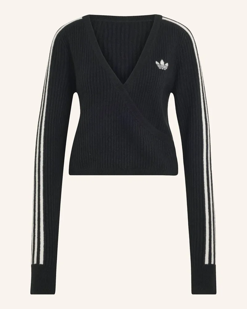 adidas Strickjacke schwarz Schwarz