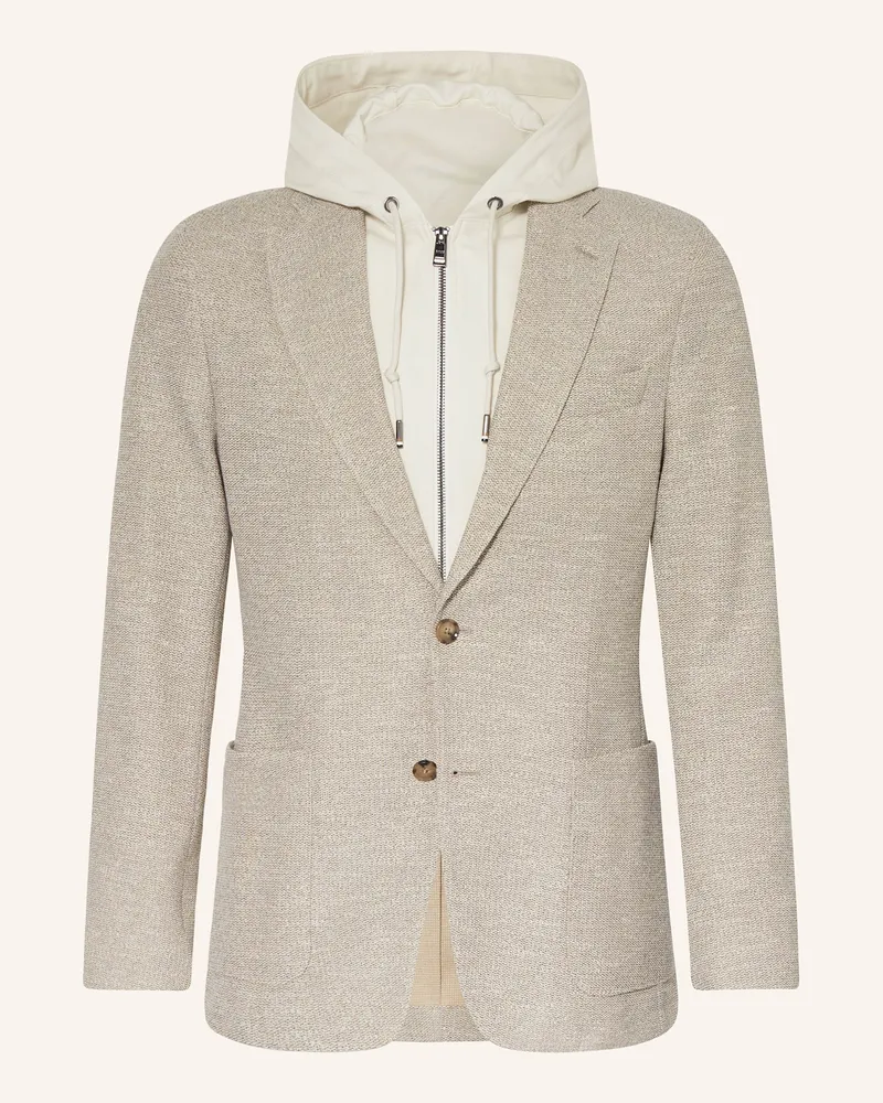 HUGO BOSS Sakko C HANRY J Slim Fit mit herausnehmbarer Blende Beige