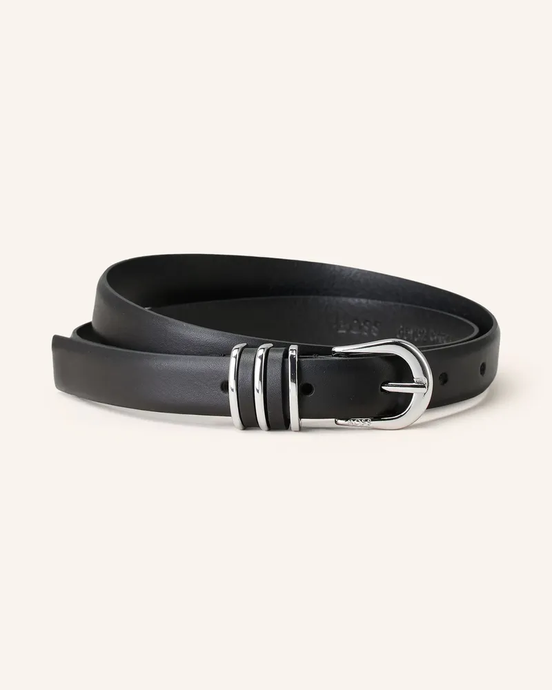 HUGO BOSS Ledergürtel CAROL Schwarz