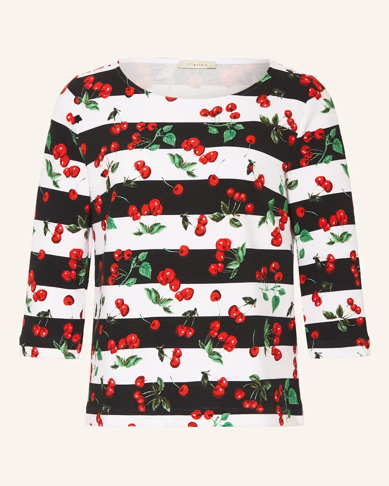 lilienfels Shirt mit 3/4-Arm Schwarz