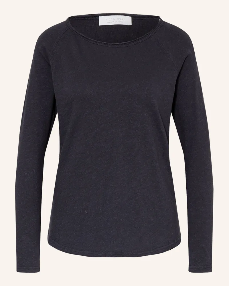 Rich&Royal Longsleeve blau Dunkelgrau