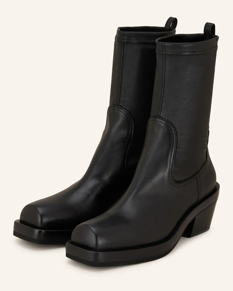 Attilio Giusti Leombruni Cowboy Boots MOTA Schwarz