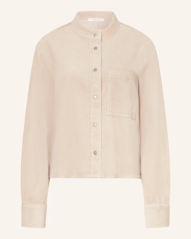 OPUS Cordbluse FALVE Hellbraun