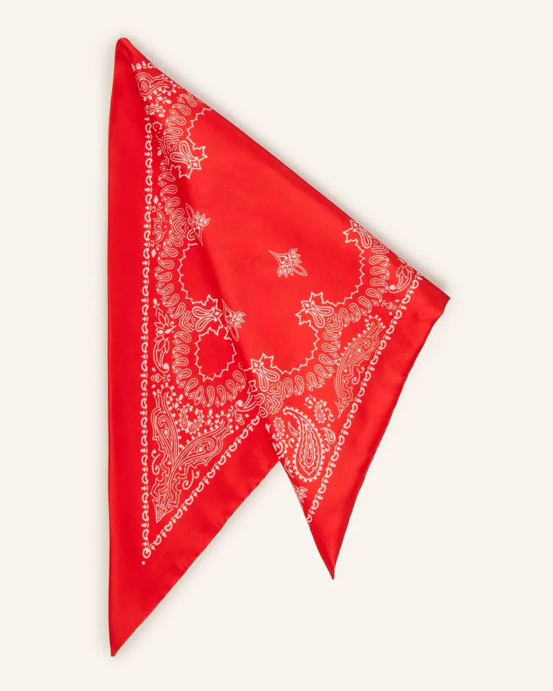 Destin Dreieckstuch aus Seide Rot