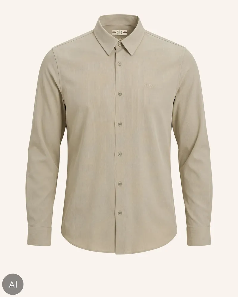 Guess Freizeithemd beige Beige