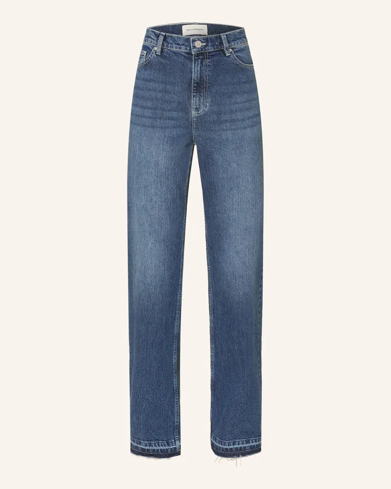 MOSS COPENHAGEN Straight Jeans Mscheli Ada blau Mid