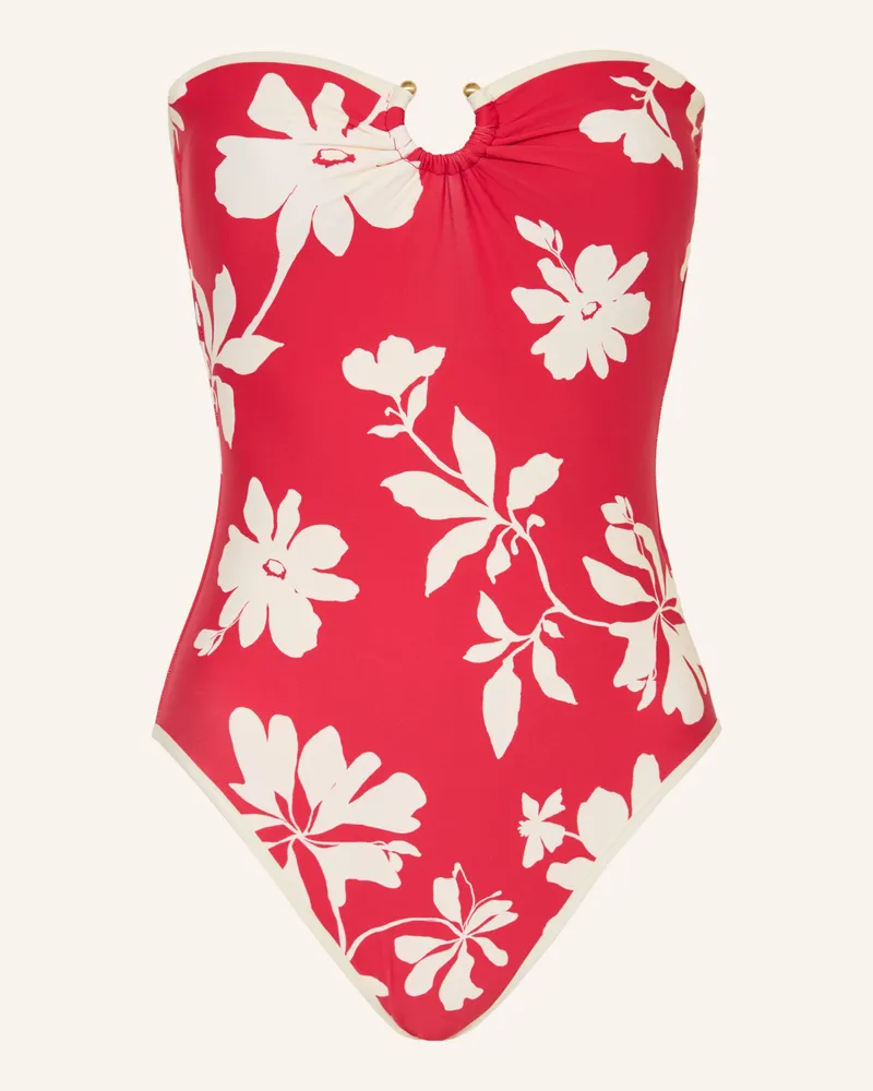 Seafolly Australia Bandeau-Badeanzug Mayflower rot Rot