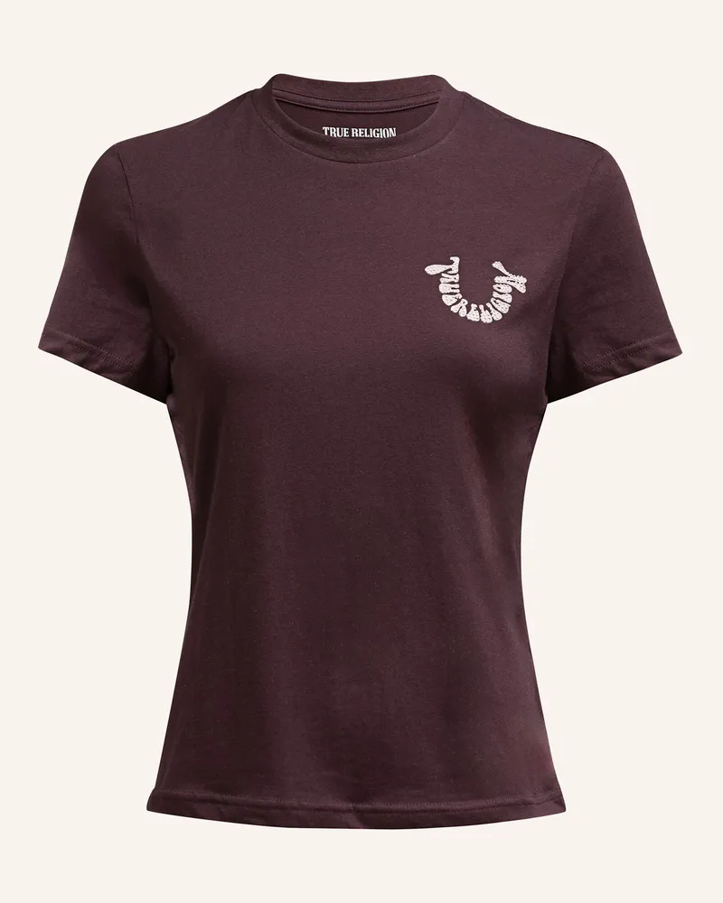True Religion T-Shirt Dunkelrot