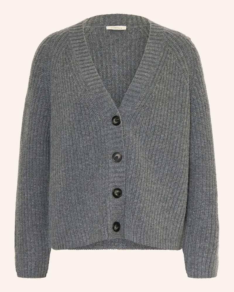 lilienfels Strickjacke mit Cashmere Grau
