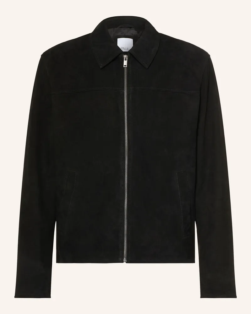 paul Lederjacke schwarz Schwarz