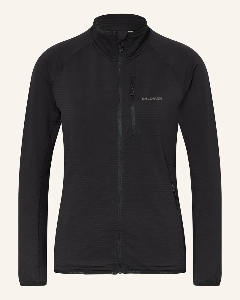 Salomon Midlayer-Jacke ESSENTIAL LIGHTWARM Schwarz