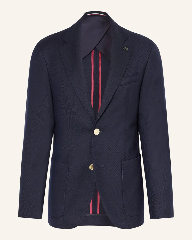 Tommy Hilfiger Piqué-Sakko Extra Slim Fit blau Dunkelblau