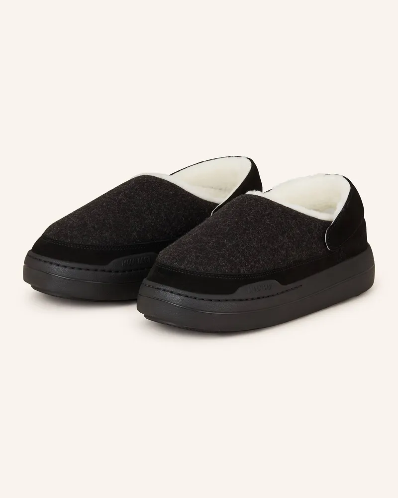 Moon Boot Pantoletten PARK CLOG FELT Dunkelgrau