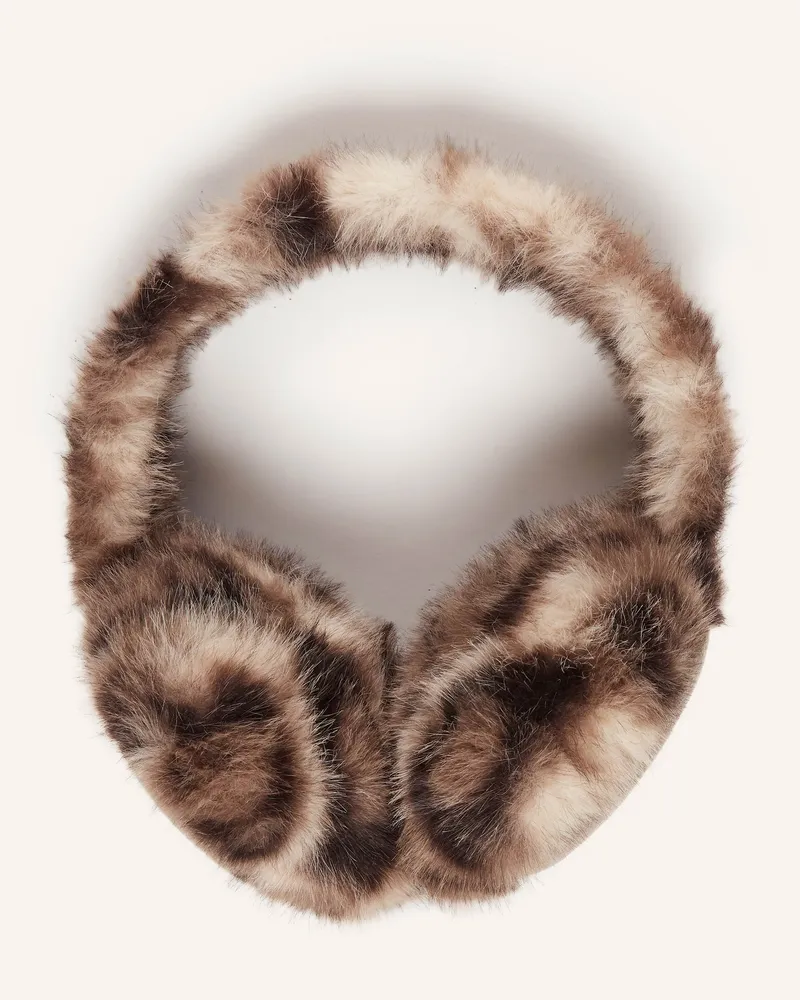 Loevenich Ohrenwärmer aus Kunstfell Taupe