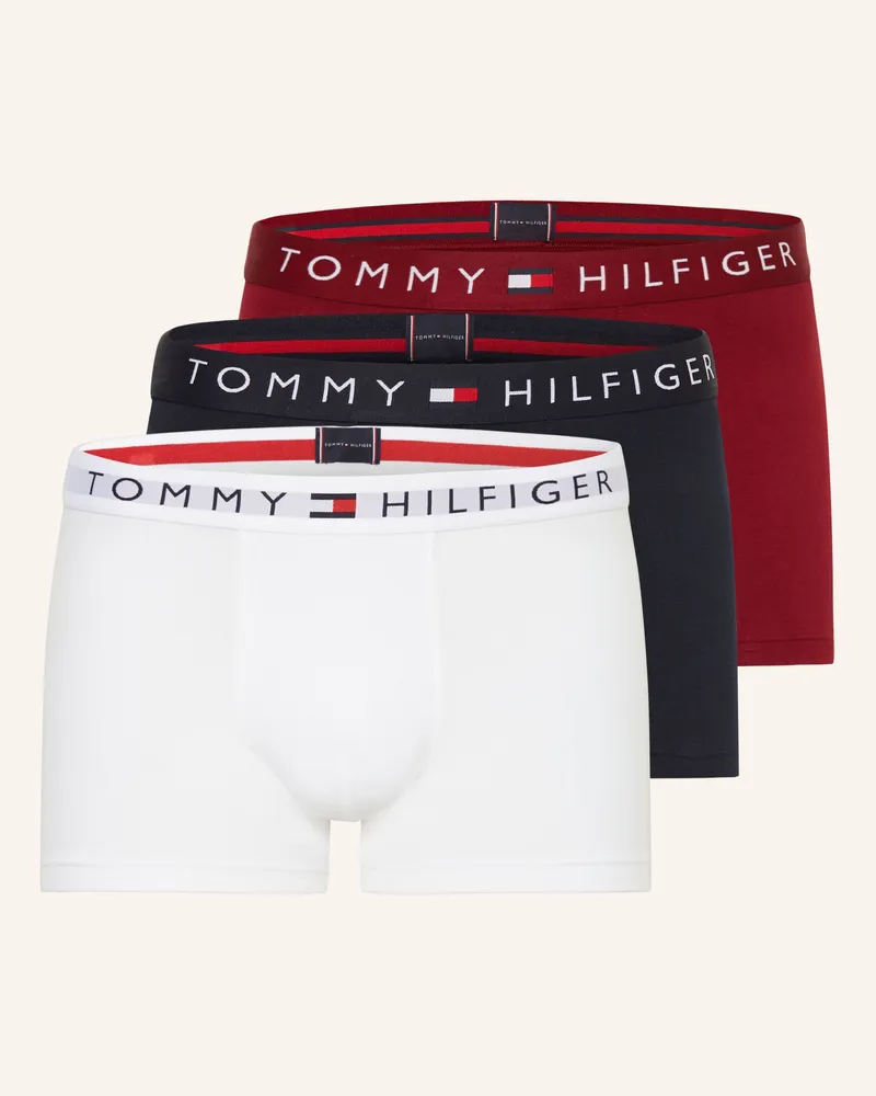 Tommy Hilfiger 3er-Pack Boxershorts rot Weiss