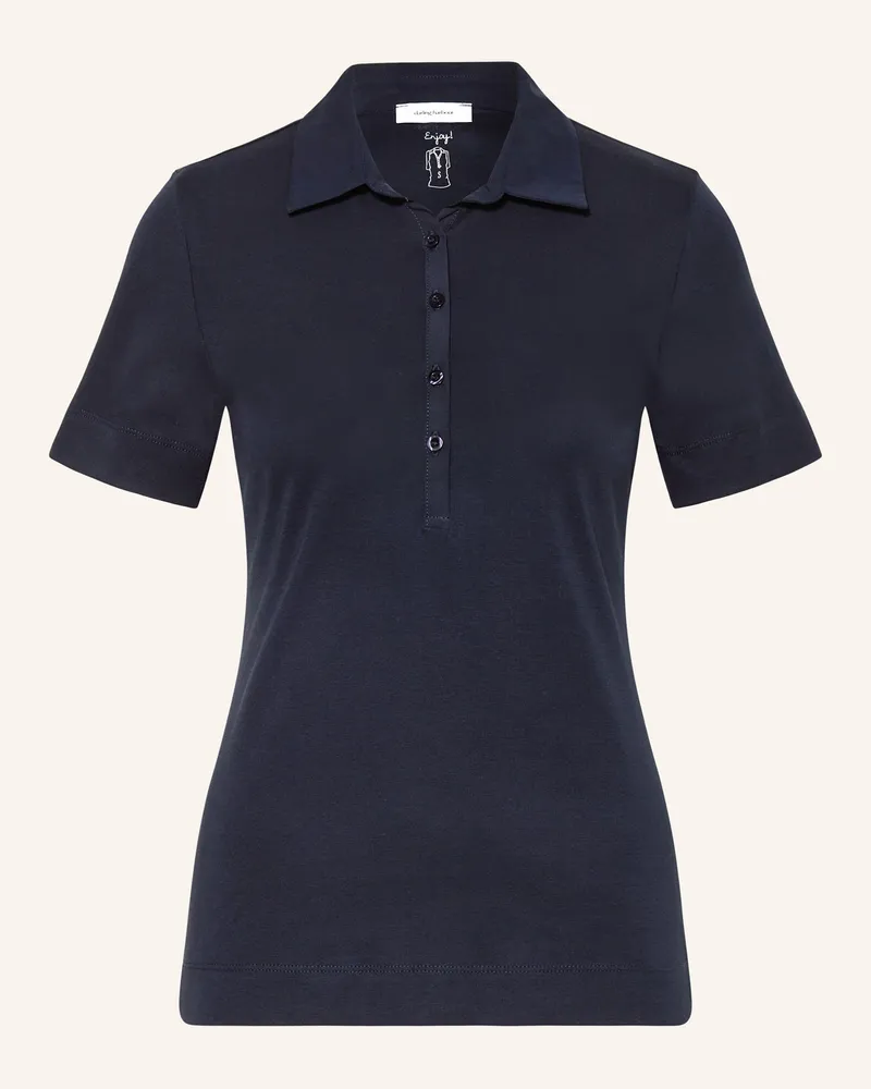 Darling Harbour Jersey-Poloshirt blau Navy